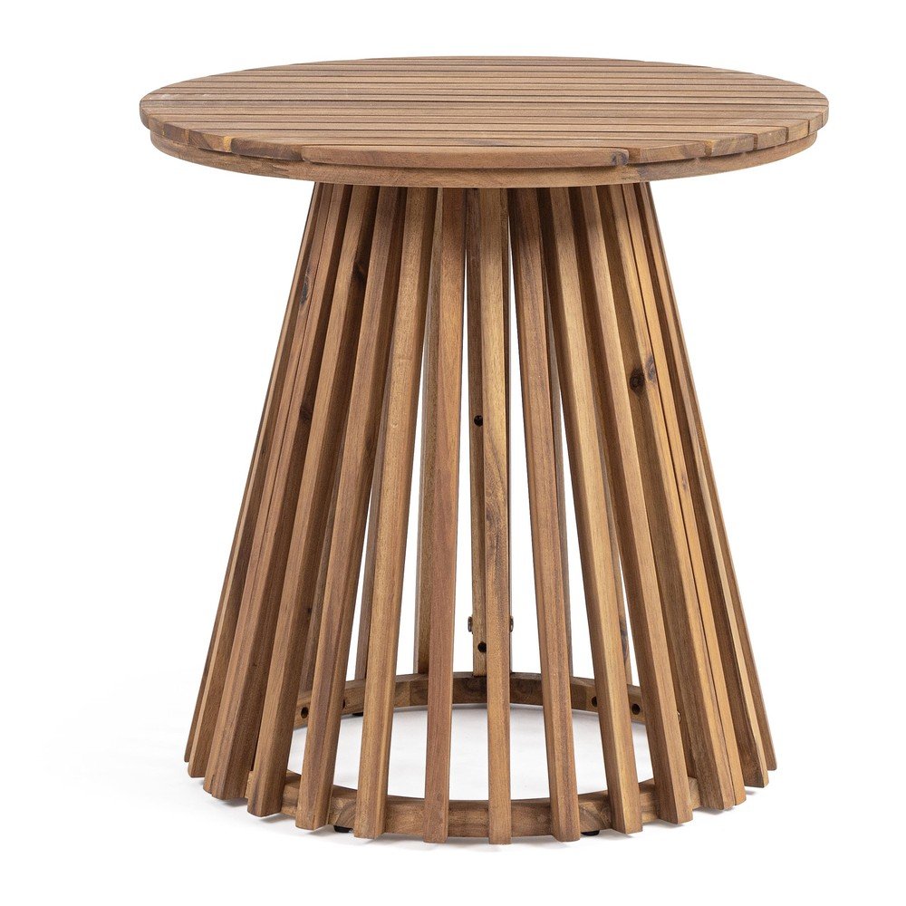 Tavolino da giardino rotondo in acacia massiccia ø 50 cm Rodano – Bizzotto | Tavolini da giardino