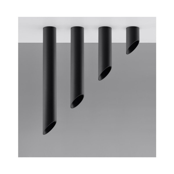 Plafoniera nera Nixon - Sollux-image-1