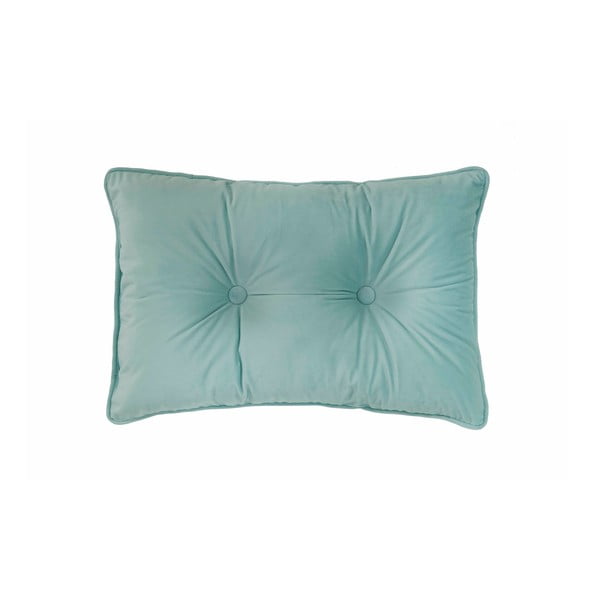 Cuscino Velvet Button, verde chiaro, 40 x 60 cm - Tiseco Home Studio