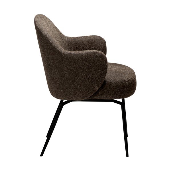 Sedia da pranzo marrone con braccioli/girevole Bae – DAN-FORM Denmark-image-4