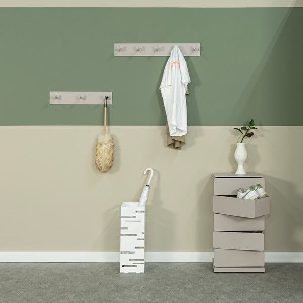 Attaccapanni da parete grigio tortora in metallo 50 cm Leatherman – Spinder Design-image-4