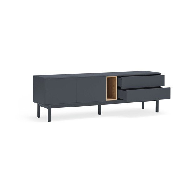 Tavolo TV grigio scuro 180x56 cm Corvo - Teulat-image-4