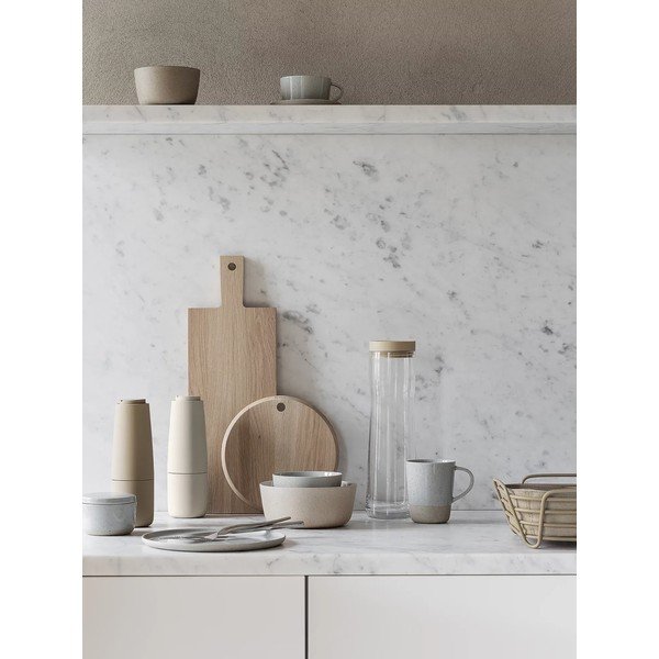 Piatto da portata grigio chiaro in ceramica Sablo L – Blomus-image-3