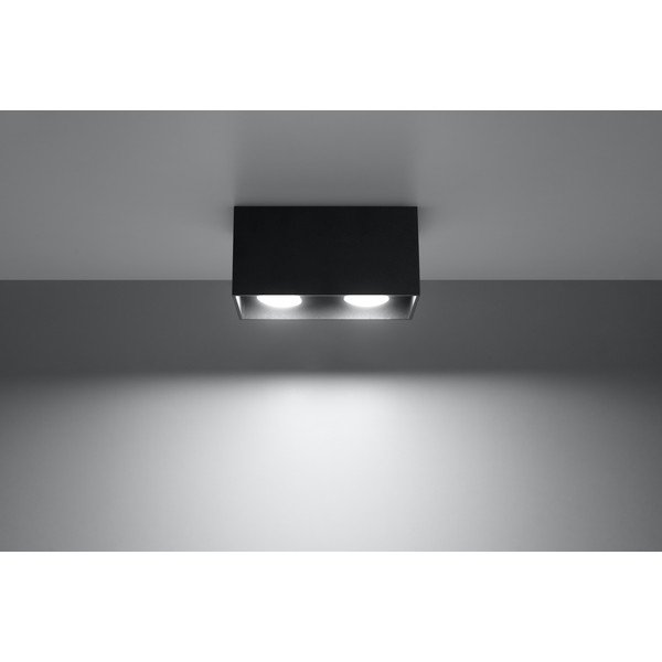 Apparecchio da soffitto nero Geo - Sollux-image-1