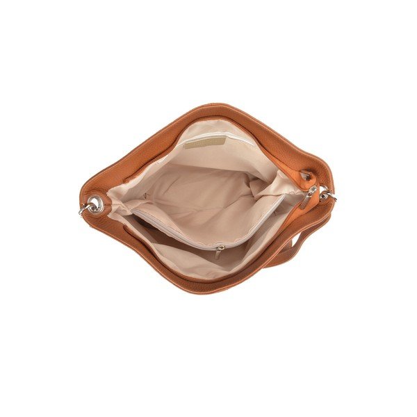 Borsa in pelle marrone chiaro Ginata - Luisa Vannini-image-3