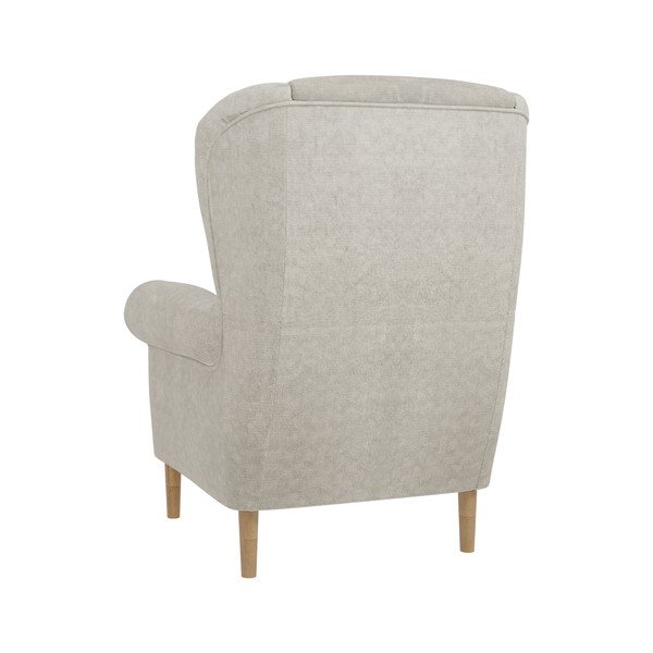 Poltrona con braccioli beige Swan – Ropez-image-2