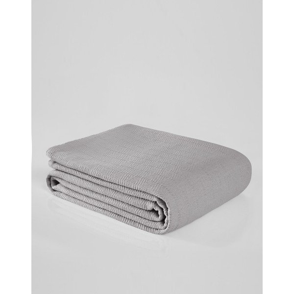 Copriletto in cotone grigio per letto matrimoniale 200x230 cm Serenity - Mijolnir-image-1