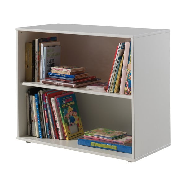 Libreria bianca a letto alto Pino - Vipack