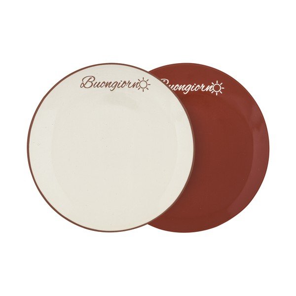 Set di 2 piatti da dessert in gres, ø 21 cm Buongiorno - Villa Altachiara