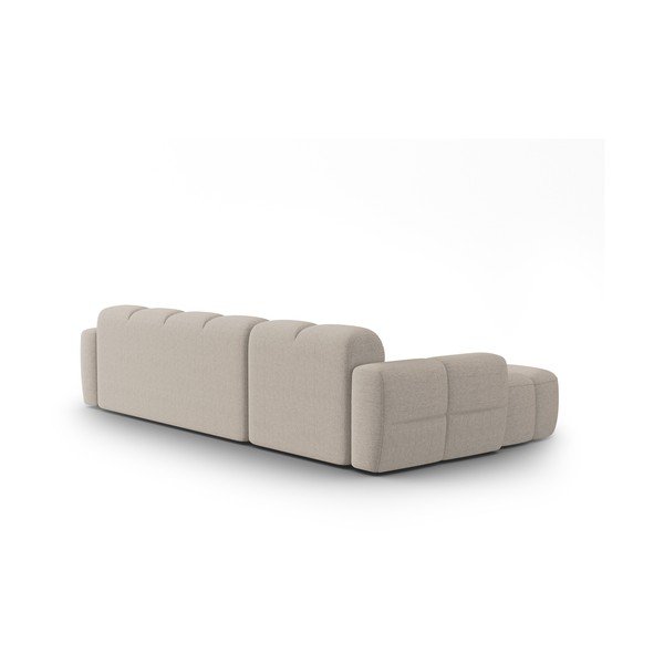 Divano con penisola beige Lisa - Micadoni Home-image-4