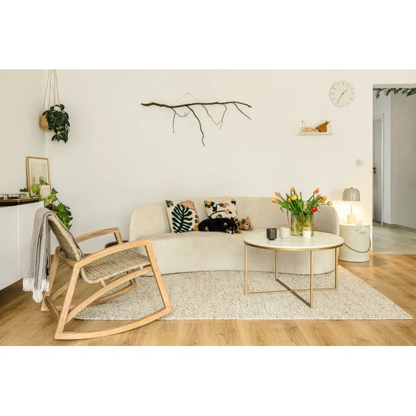 Tappeto in lana grigio chiaro 80x150 cm Minerals - Flair Rugs-image-3