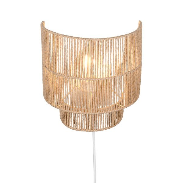 Lampada da parete di colore naturale con ricarica USB Satna – Reality-image-2