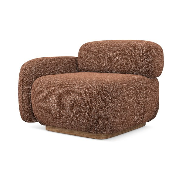 Parte divano componibile arancione/marrone (con penisola a sinistra) Ailani – Makamii-image-2