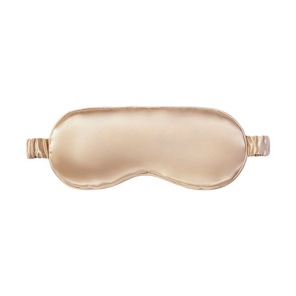 Maschera per dormire marrone chiaro in seta Caramel – slip-image-2