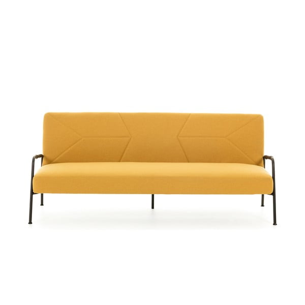 Divano letto giallo senape Neiela - Kave Home-image-2