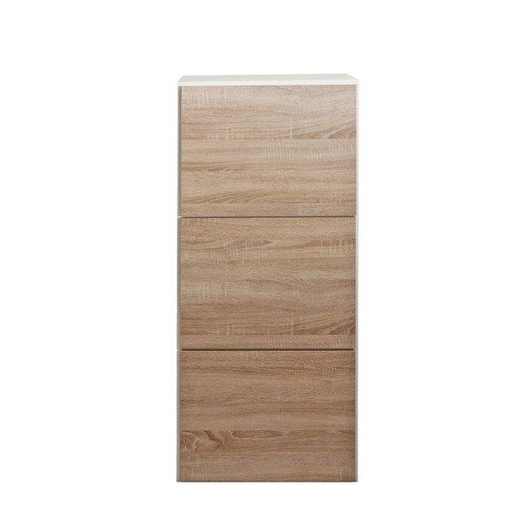 Scarpiera marrone con corpo bianco Bamboo - Symbiosis