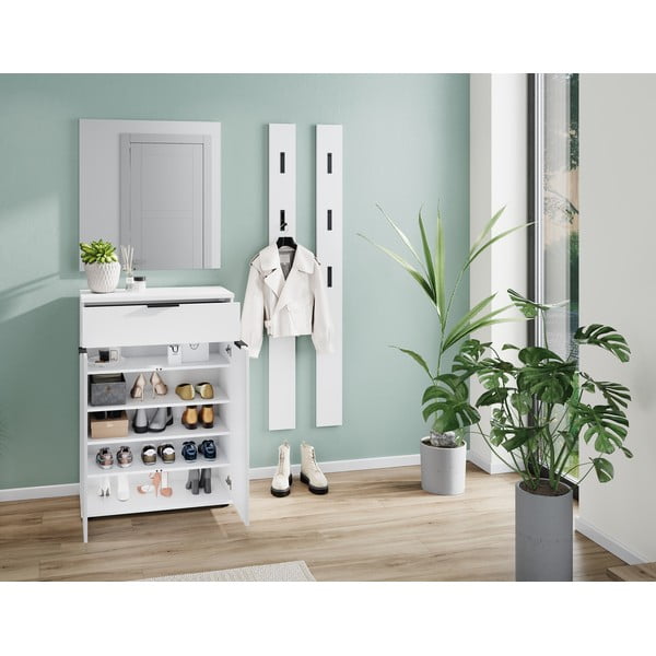 Scarpiera bianca con cassetti Stanton - Germania-image-4