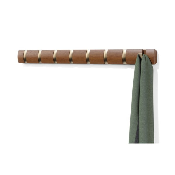 Attaccapanni da parete marrone naturale in legno di pioppo Flip - Umbra-image-4