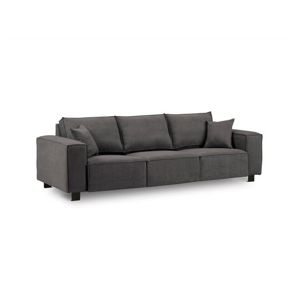 Tmavě šedá pohovka Kooko Home Modern, 245 cm