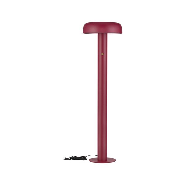 Lampada da terra LED burgundy in metallo con intensità regolabile (altezza totale 142 cm) Noelia – Nova Luce