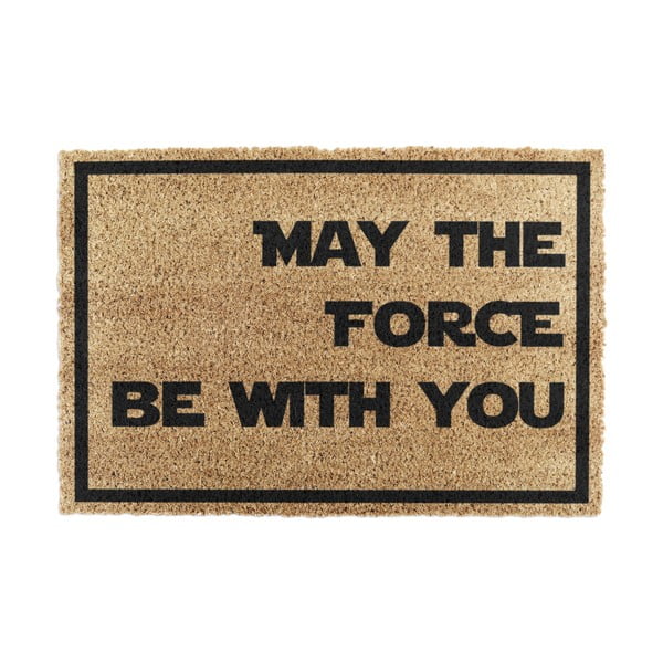 Stuoia in cocco naturale May The Force Be With You, 40 x 60 cm May the Force Be With Your - Artsy Doormats