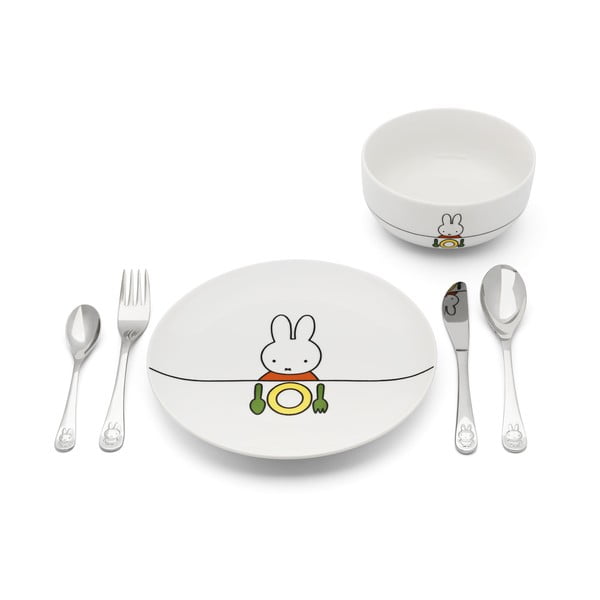 Set da pranzo per bambini in porcellana 6 pezzi Miffy - Zilverstad