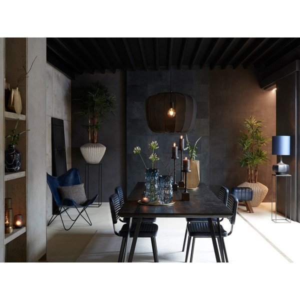 Set di sedie da pranzo nere in similpelle 2 pz Masana - Light & Living-image-1