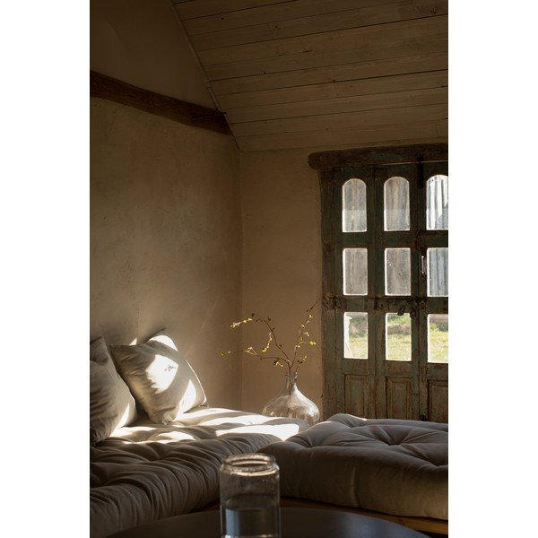 Poggiapiedi Naturale Chiaro/Verde Oliva Senza - Karup Design-image-4