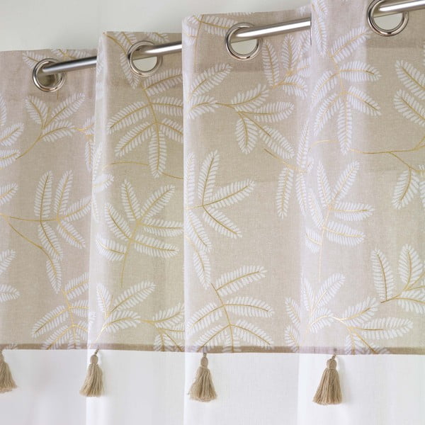Tenda bianca/beige in misto cotone 140x240 cm Altea – douceur d'intérieur-image-2
