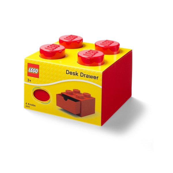 Scatola da tavolo rossa con cassetto , 15 x 16 cm - LEGO®-image-2