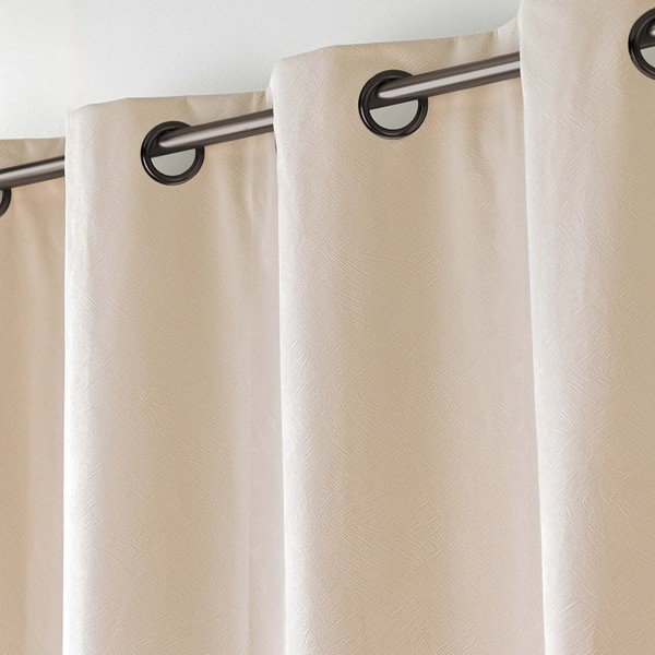 Tenda beige in velluto 140x260 cm Olympe – douceur d'intérieur-image-3