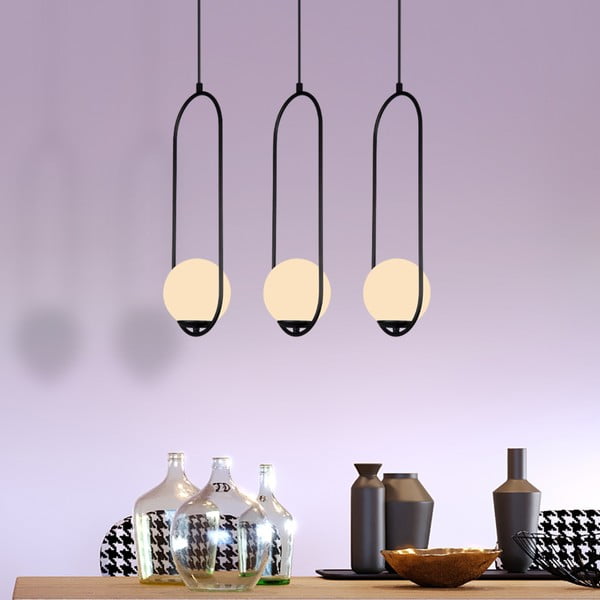 Apparecchio a sospensione nero , altezza 146 cm Arch - Squid Lighting-image-3