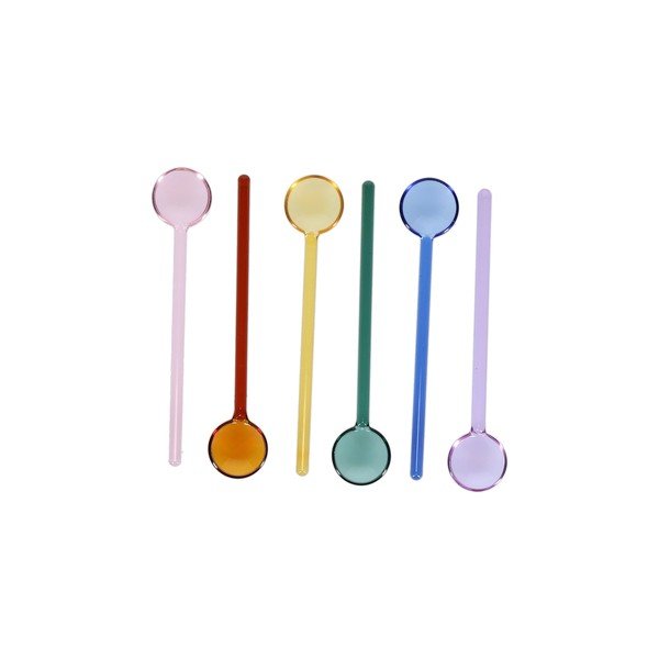 Set di cucchiaini da caffè in vetro 6 pz per 6 persone Tilly – ONA-image-2