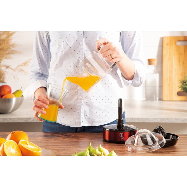 Pressa elettrica rossa per agrumi Burgundy Metallic Line - BerlingerHaus-image-2