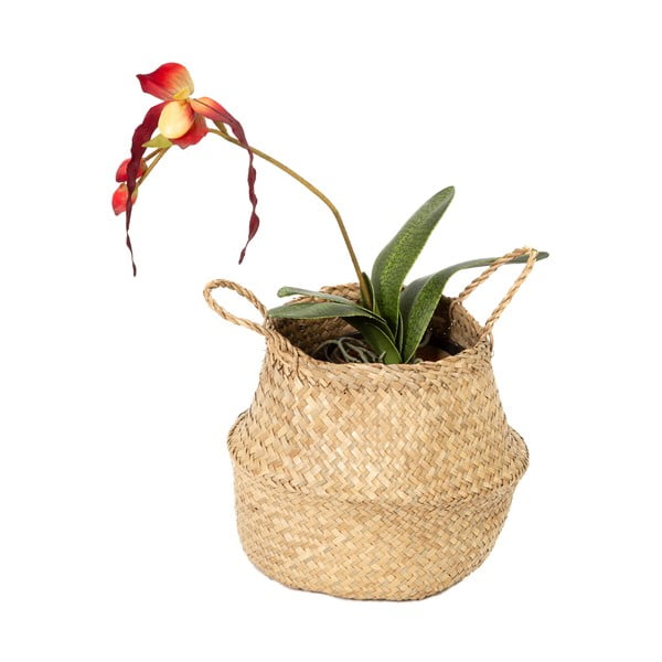 Cesto portaoggetti in seagrass chiaro , ⌀ 27 cm - Compactor-image-3