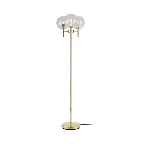 Lampada a stelo in oro Floor 3L, altezza 1,47 cm Crown - Markslöjd