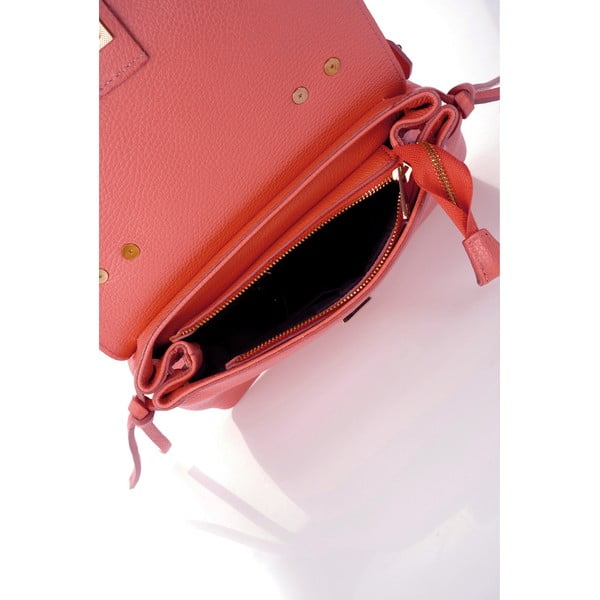 Borsa in pelle arancione chiaro Anna - Federica Bassi-image-1