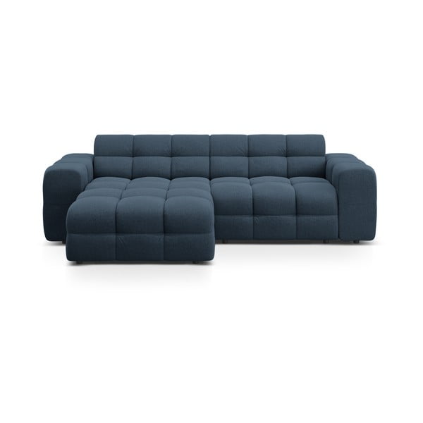 Divano angolare blu scuro (con penisola a sinistra/con chaise lounge) Kendal – Micadoni 