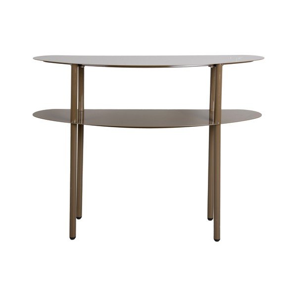 Tavolo consolle marrone scuro in metallo 28x90 cm Paris – Leitmotiv