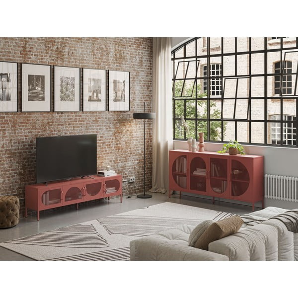 Mobile TV color mattone 180x50 cm Tayra - Marckeric-image-1