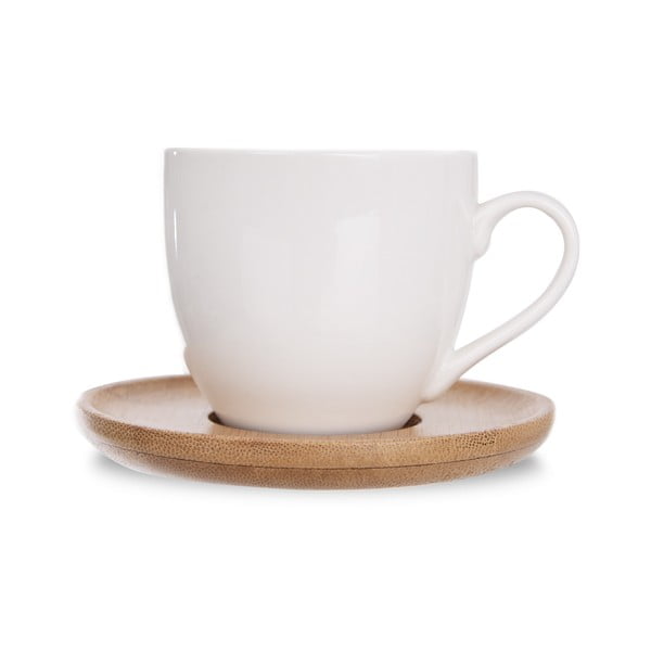 Set di 6 tazze in porcellana bianca da 125 ml Whiteline - Orion-image-3