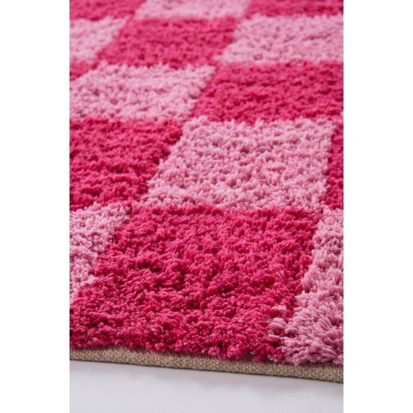 Tappeto rosa/rosa chiaro in cotone 200x300 cm Mela – Jotex-image-2