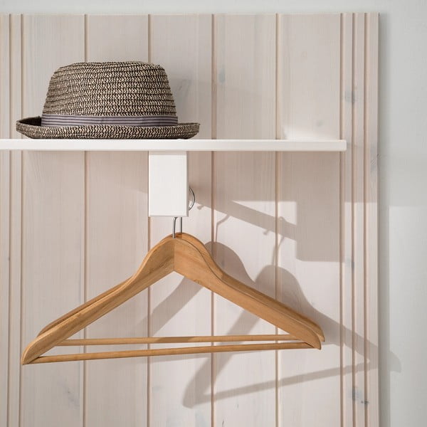 Set di mobili da ingresso bianco in pino massiccio 60x120x25 cm Anita – Støraa-image-4