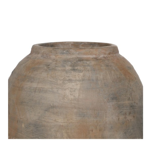 Vaso marrone in ceramica alto (altezza totale 49 cm) Antigo – Ixia-image-4