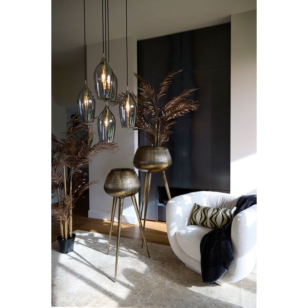 Portafiori in metallo ø 44 cm (altezza 124 cm) Marielle - Light & Living-image-1