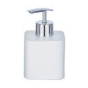 Distributore di sapone in ceramica grigio chiaro, 290 ml Hexa - Wenko
