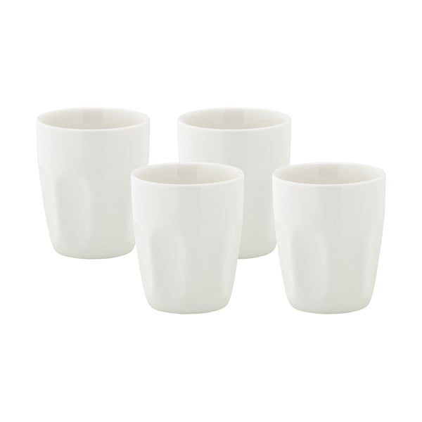 Set di 4 tazze in porcellana bianca da 200 ml Basic - Maxwell & Williams