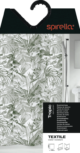Tenda per doccia 180x200 cm Tropic – Spirella-image-4