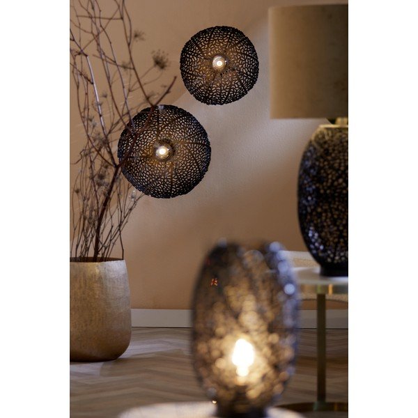 Lampada da parete nera Sinula - Light & Living-image-1