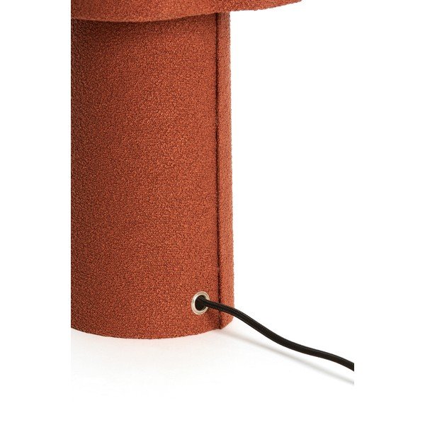 Lampada da tavolo color mattone con paralume in tessuto (altezza totale 50 cm) Musaby – Light & Living-image-2